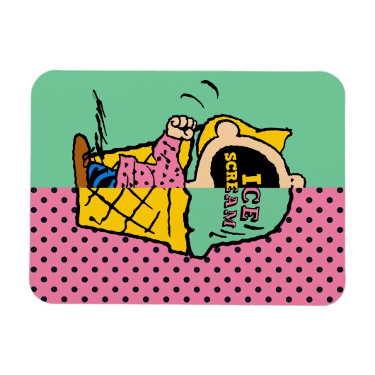 Peanuts | Sally Ice Cream Half & Half Magneet (Horizontaal)