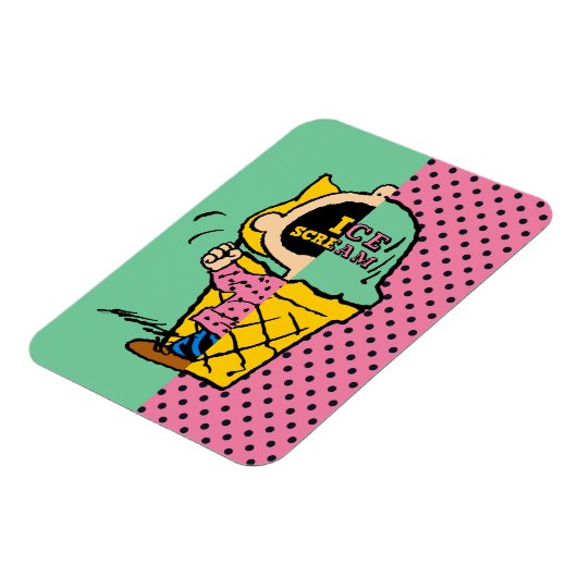 Peanuts | Sally Ice Cream Half & Half Magneet (Linkerzijde)