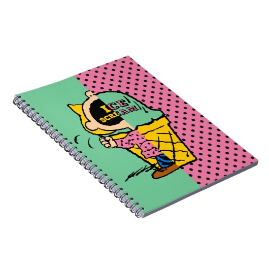 Peanuts | Sally Ice Cream Half & Half Notitieboek (Rechterzijde)