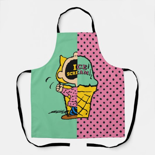 Peanuts | Sally Ice Cream Half & Half Schort (Voorkant)