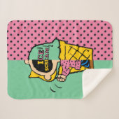 Peanuts | Sally Ice Cream Half & Half Sherpa Deken (Voorkant (horizontaal))