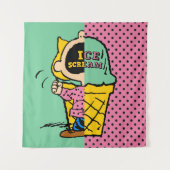 Peanuts | Sally Ice Cream Half & Half Wandkleed (Voorkant)