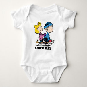 Peanuts Sally & Linus Sled rijden Romper