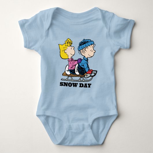 Peanuts | Sally & Linus Sled rijden Romper (Voorkant)
