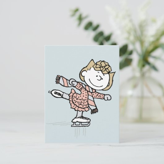 Peanuts | Sally on Ice Briefkaart (Staand voorkant)