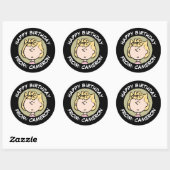 Peanuts | Sally's Faces | Gefeliciteerd Ronde Sticker (Vel)