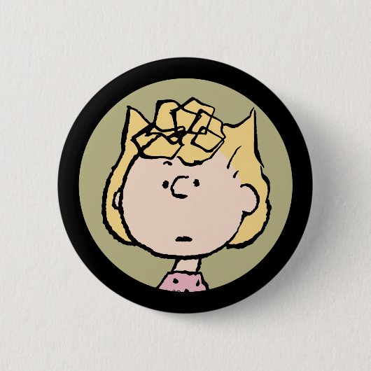 Peanuts | Sally's Faces Ronde Button 5,7 Cm (Voorkant)