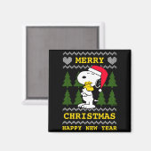 Peanuts Santa Claus Hug Magneet (Voorkant / Achterkant)