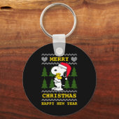 Peanuts Santa Claus Hug Sleutelhanger (Voorkant)