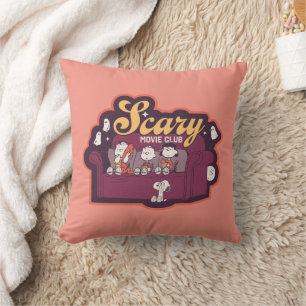 Peanuts Scary Movie Club Halloween Bank Kussen