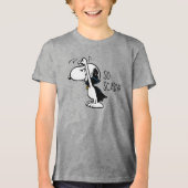 Peanuts | Scary Vampire Snoopy Tri-Blend Shirt (Voorkant)
