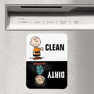 Peanuts Schone & Vuil Servies Magneet