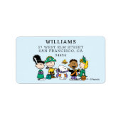 Peanuts Snoep Crew Halloween Bende Etiket (Voorkant)