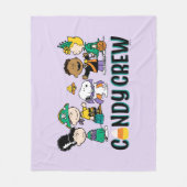 Peanuts Snoep Crew Halloween Bende Fleece Deken (Voorkant)