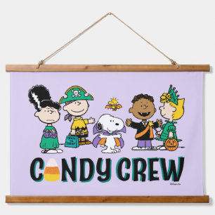 Peanuts Snoep Crew Halloween Bende Hangend Wandkleed