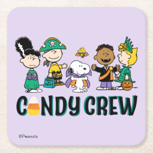 Peanuts Snoep Crew Halloween Bende Kartonnen Onderzetters
