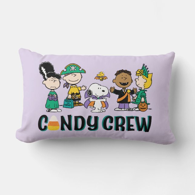Peanuts Snoep Crew Halloween Bende Kussen (Voorkant)