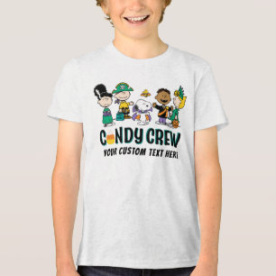 Peanuts Snoep Crew Halloween Bende Tri-Blend Shirt