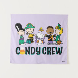 Peanuts Snoep Crew Halloween Bende Wandkleed