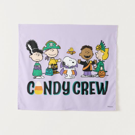 Peanuts Snoep Crew Halloween Bende Wandkleed (Voorkant (horizontaal))