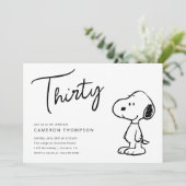 Peanuts Snoopy - 30e verjaardag Kaart (Staand voorkant)