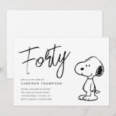 Peanuts Snoopy - 40e verjaardag Kaart (Voorkant / Achterkant)