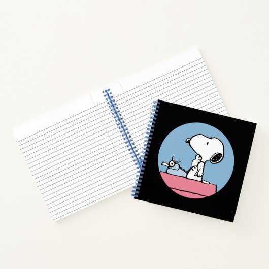Peanuts | Snoopy aan de typemachine Notitieboek (Binnen)