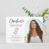 Peanuts Snoopy | Afstudeerfeest voor scholen Kaart (Staand voorkant)