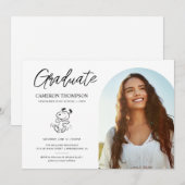 Peanuts Snoopy | Afstudeerfeest voor scholen Kaart (Voorkant / Achterkant)