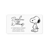 Peanuts Snoopy | BABY SHOWER Etiket (Voorkant)