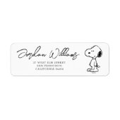 Peanuts Snoopy | BABY SHOWER Etiket (Voorkant)