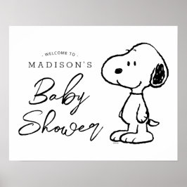 Peanuts Snoopy | BABY SHOWER Poster