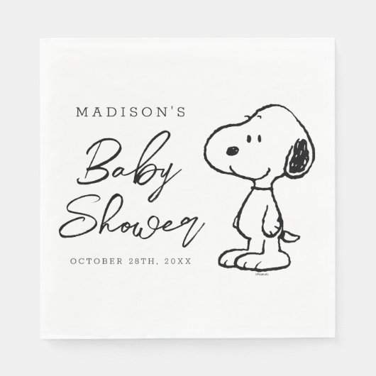 Peanuts Snoopy | BABY SHOWER Servet (Voorkant)