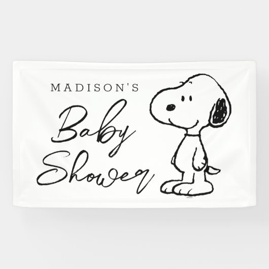 Peanuts Snoopy | BABY SHOWER Spandoek (Horizontaal)