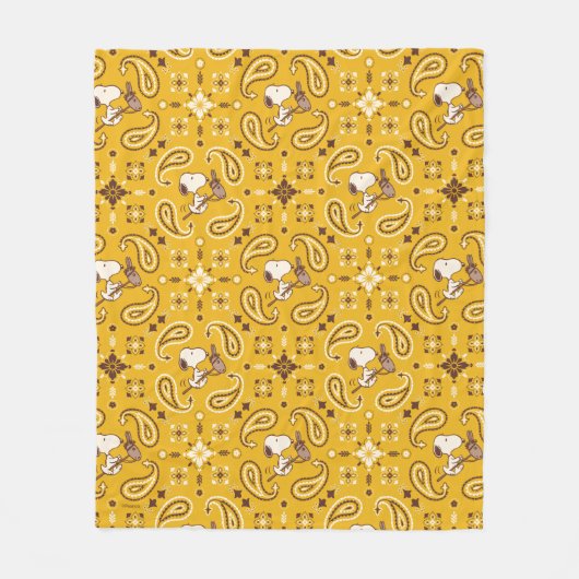 Peanuts | Snoopy Bandana Cowboy Fleece Deken (Voorkant)