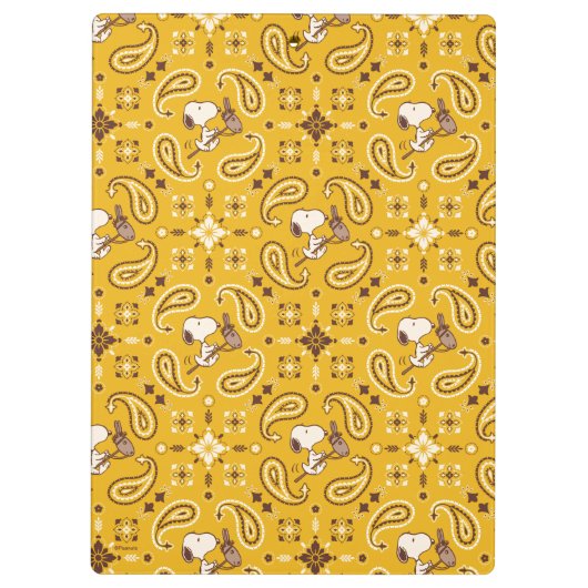 Peanuts | Snoopy Bandana Cowboy Klembord (Achterkant)