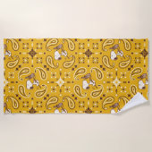 Peanuts | Snoopy Bandana Cowboy Strandlaken (Voorkant)