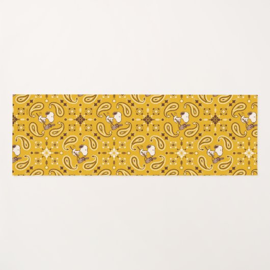 Peanuts | Snoopy Bandana Cowboy Yogamat (Voorkant (horizontaal))