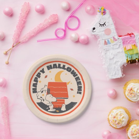 Peanuts | Snoopy Bang Door Ghost Papieren Bordje (Feest)