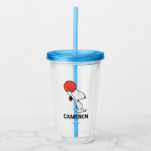 Peanuts | Snoopy Basketball Hoop Shot Acryl Drinkbeker (Voorkant)
