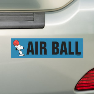 Peanuts   Snoopy Basketball Hoop Shot Bumpersticker