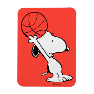 Peanuts   Snoopy Basketball Hoop Shot Magneet