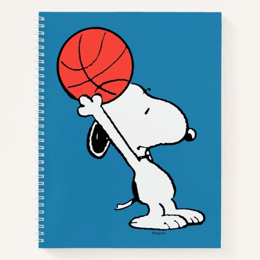 Peanuts | Snoopy Basketball Hoop Shot Notitieboek (Voorkant)