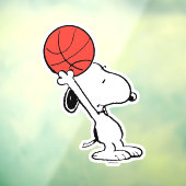 Peanuts | Snoopy Basketball Hoop Shot Raamsticker (Vel 3)