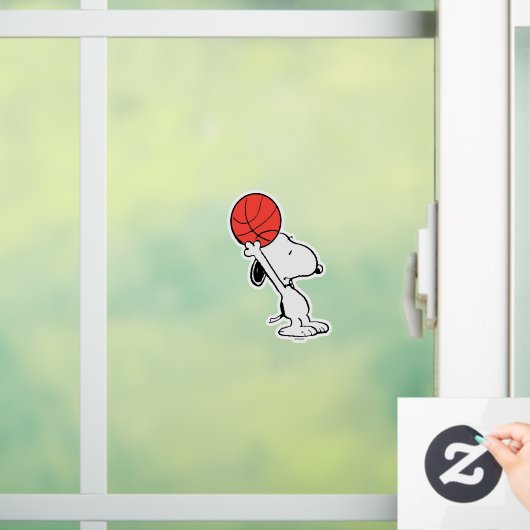 Peanuts | Snoopy Basketball Hoop Shot Raamsticker (Huis)