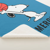 Peanuts | Snoopy Basketball Hoop Shot Sherpa Deken (3/4)
