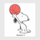 Peanuts | Snoopy Basketball Hoop Shot Sticker (Vel)