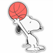 Peanuts | Snoopy Basketball Hoop Shot Sticker (Voorkant)