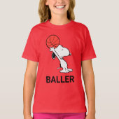 Peanuts | Snoopy Basketball Hoop Shot T-shirt (Voorkant)