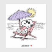 Peanuts | Snoopy Beach Sticker (Vel)